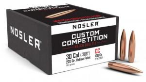 Custom Competition Rifle Bullet .308 Diameter 220 Grain Hollow P - 53154