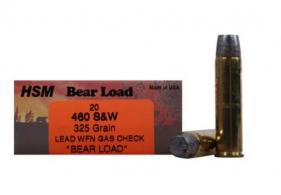 HSM Bear Load 45 Colt (LC) +P 325 gr Wide Flat Nose (WFN) 20 Bx/ 20 Cs