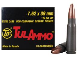 Tulammo Centerfire Rifle 7.62mmX39mm 124GR Hollow P