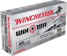 Winchester Ammo Win1911 .45 ACP Full Metal Jacket 230 GR