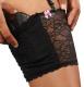 Bulldog Concealed Carry Lace Thigh Hlstr Small 2pk Lace/Silicone Blk/Whit - BD890