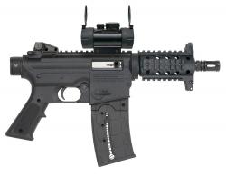 Heckler & Koch H&K MP5 .22 LR 8.50 25+1 Overall Black No Stock (Sling Mount) Black Polymer Grip Adjustable Rear Sight Right Ha
