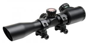 TruGlo TruBrite Xtreme Compact Tactical 4x 32mm Mil-Dot Red / Green Reticle Rifle Scope