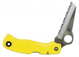 Spyderco Saver Salt 3.09" H1 Saw Fiberglass Reinforced Nylon Yellow - C118SYL