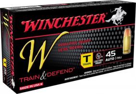 Winchester Ammo W Train & Defend 45 Automatic Colt Pistol (ACP) 230 GR Ful