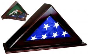 Peace Keeper Patriot Flag Case with Concealment 22x4.25x11.5 Wood